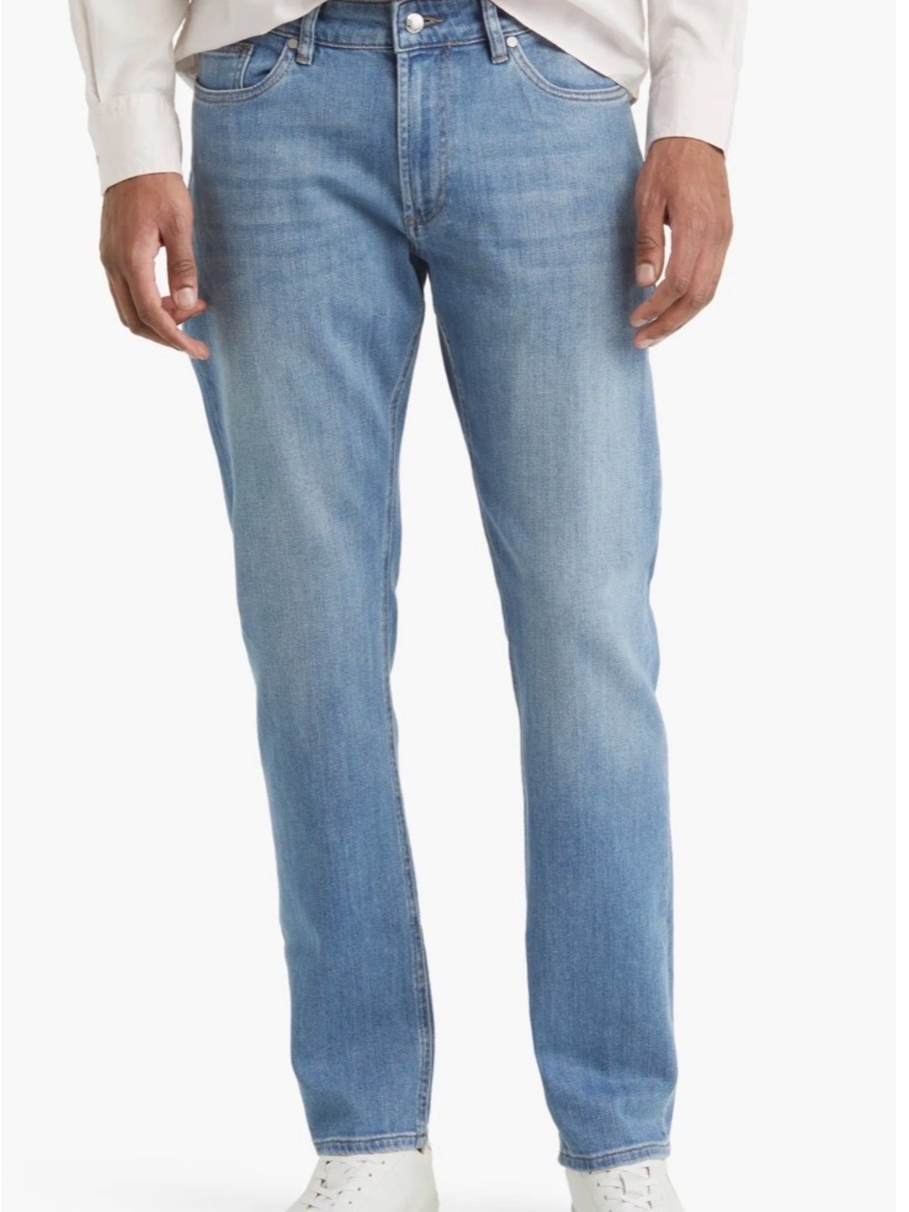Peter Millar Crown Crafted Washed Five Pocket Straight Leg Jeans